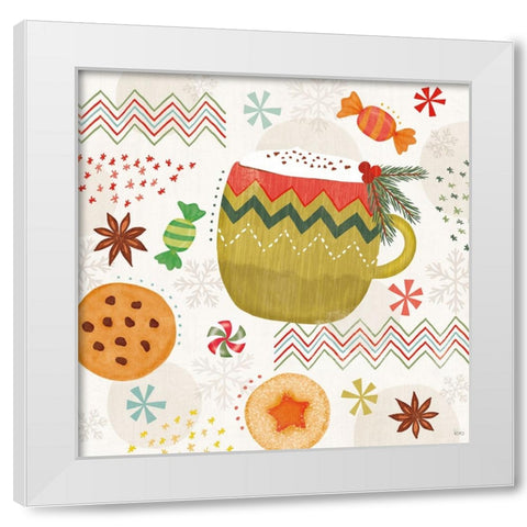 Sweet Treats V White Modern Wood Framed Art Print by Charron, Veronique