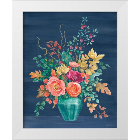 Floral Drama III White Modern Wood Framed Art Print by Grove, Beth
