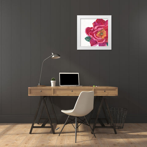 Floral Drama IX White Modern Wood Framed Art Print by Grove, Beth