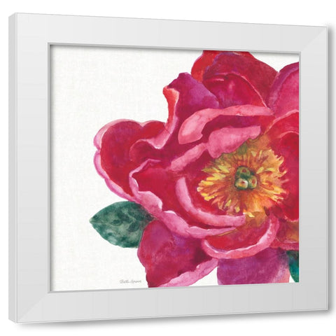 Floral Drama IX White Modern Wood Framed Art Print by Grove, Beth