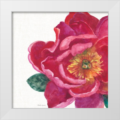 Floral Drama IX White Modern Wood Framed Art Print by Grove, Beth
