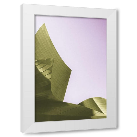 Skyscraper I Bright White Modern Wood Framed Art Print by Aledanda