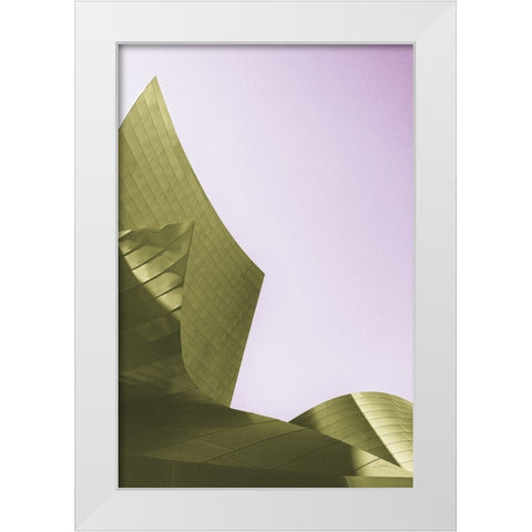 Skyscraper I Bright White Modern Wood Framed Art Print by Aledanda