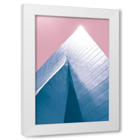 Skyscraper III Bright White Modern Wood Framed Art Print by Aledanda