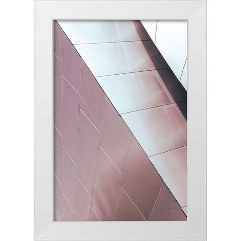 Skyscaper VI Bright White Modern Wood Framed Art Print by Aledanda