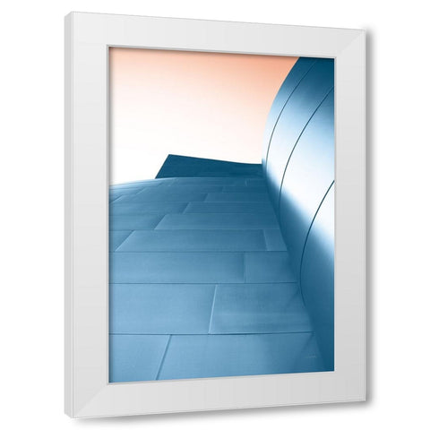 Skyscaper VIII Bright White Modern Wood Framed Art Print by Aledanda