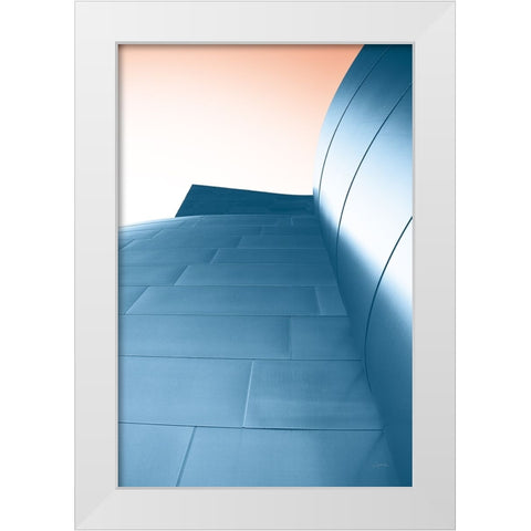 Skyscaper VIII Bright White Modern Wood Framed Art Print by Aledanda