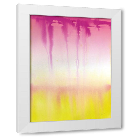 Dip Dye I Bright White Modern Wood Framed Art Print by Schlabach, Sue