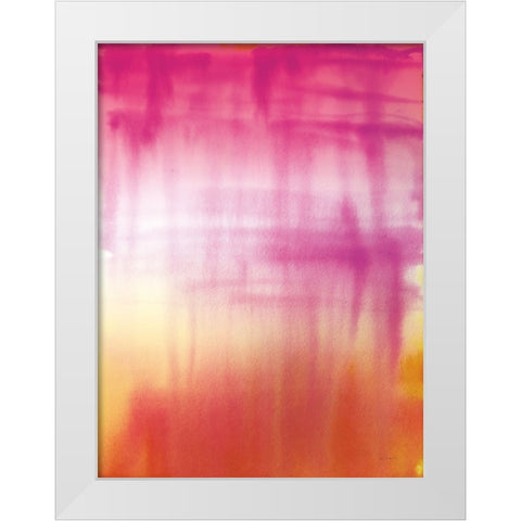 Dip Dye II Bright White Modern Wood Framed Art Print by Schlabach, Sue