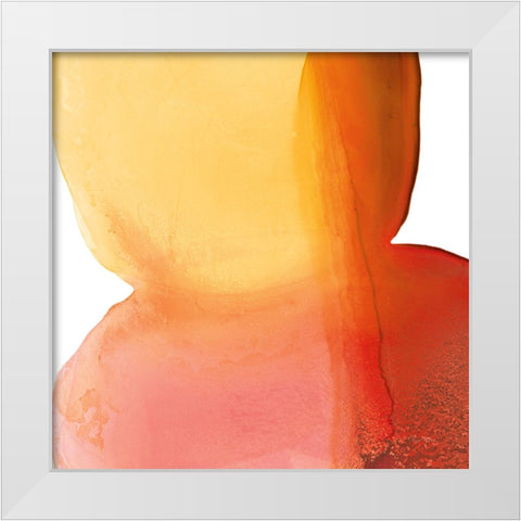 Bright Swishes II White Modern Wood Framed Art Print by Rhue, Piper