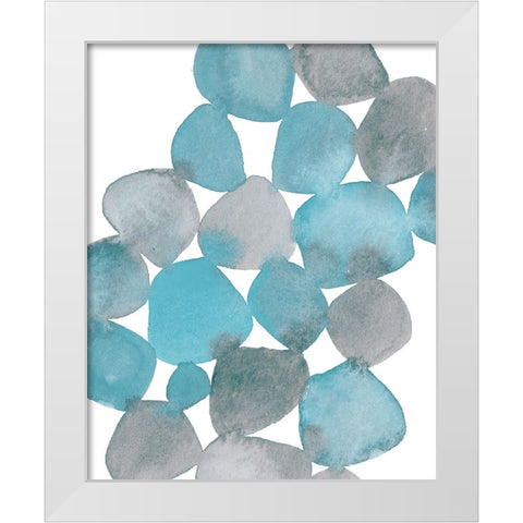Boho Beautiful I Blue White Modern Wood Framed Art Print by Hershey, Moira