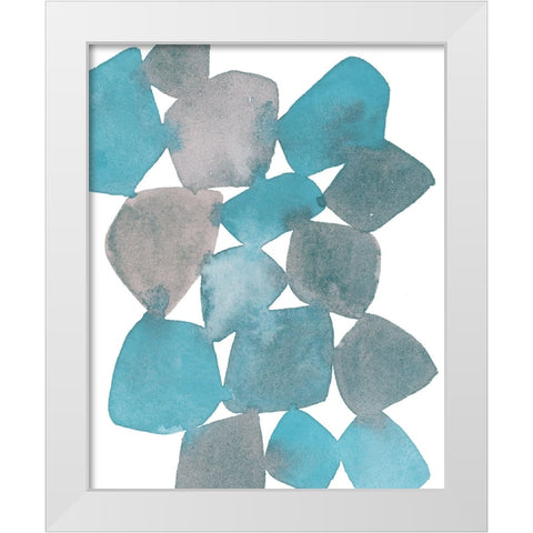 Boho Beautiful II Blue White Modern Wood Framed Art Print by Hershey, Moira