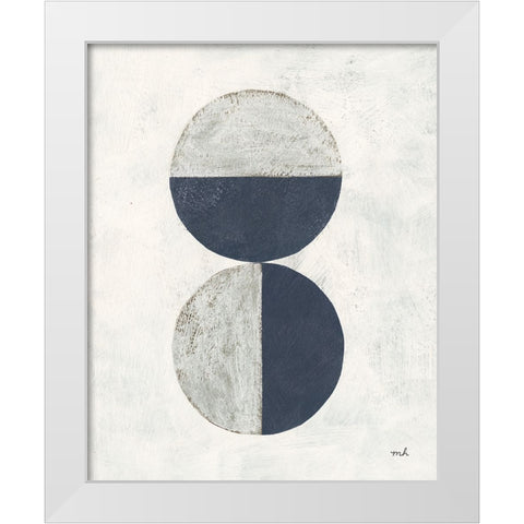 Colorful Orbs II White Modern Wood Framed Art Print by Hershey, Moira