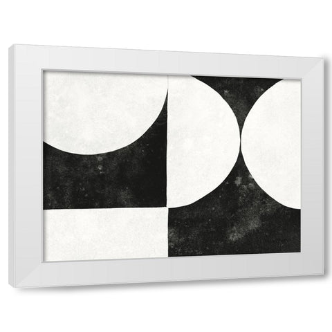 Strand VI BW White Modern Wood Framed Art Print by Nai, Danhui