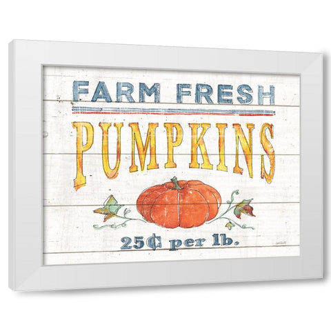 Fall Flair IV Shiplap White Modern Wood Framed Art Print by Tavoletti, Anne