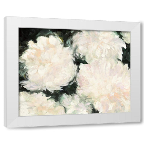 Blushing Summer I on Black White Modern Wood Framed Art Print by Purinton, Julia