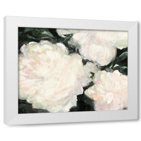 Blushing Summer II on Black White Modern Wood Framed Art Print by Purinton, Julia
