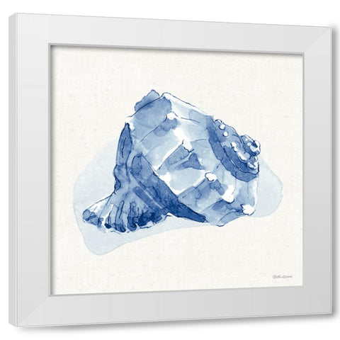 Seaside X Blue White Modern Wood Framed Art Print by Grove, Beth