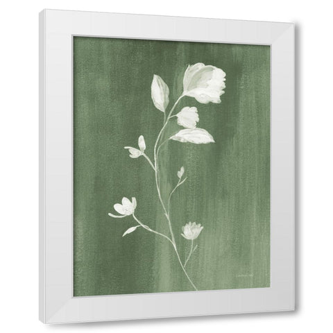 Simple Nature III Sage White Modern Wood Framed Art Print by Nai, Danhui