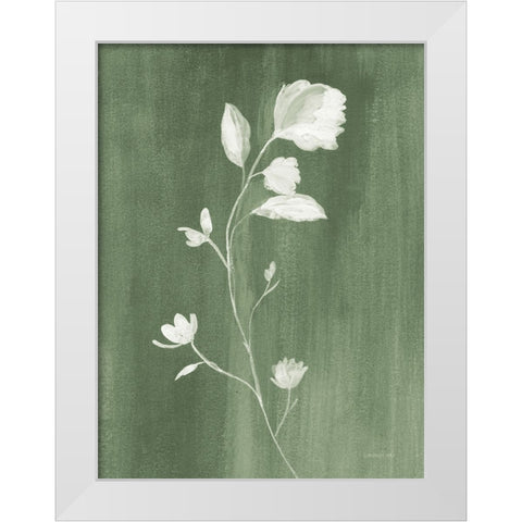 Simple Nature III Sage White Modern Wood Framed Art Print by Nai, Danhui