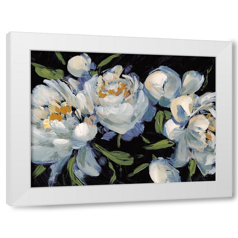 Peony Season II White Modern Wood Framed Art Print by Pete, Katrina