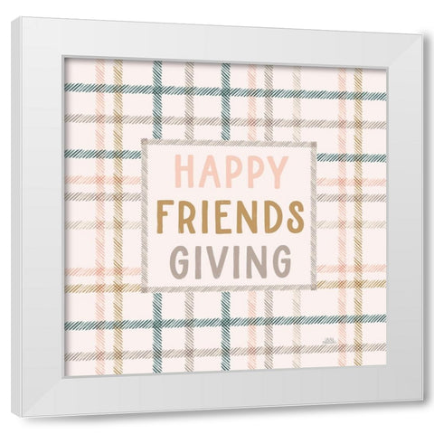 Festive Friendsgiving VI White Modern Wood Framed Art Print by Marshall, Laura