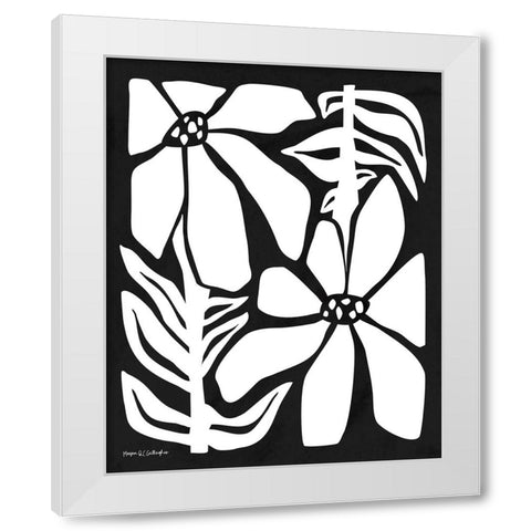 Flower Power I WB White Modern Wood Framed Art Print by Gallagher, Megan