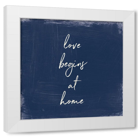 My Home Inspiration IV Indigo White Modern Wood Framed Art Print by Portfolio, Wild Apple