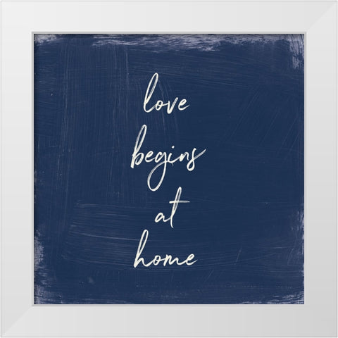 My Home Inspiration IV Indigo White Modern Wood Framed Art Print by Portfolio, Wild Apple