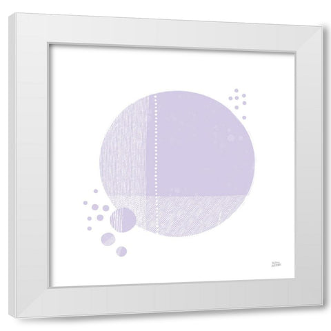 Tribeca I Purple White Modern Wood Framed Art Print by Averinos, Melissa