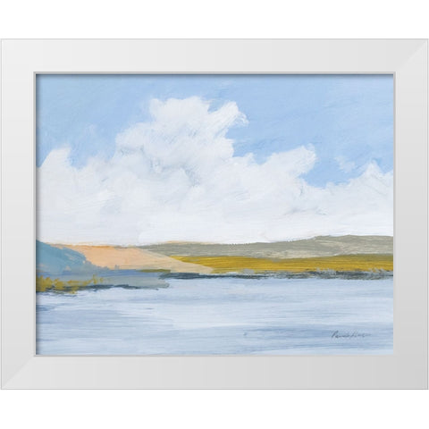 The River White Modern Wood Framed Art Print by Munger, Pamela