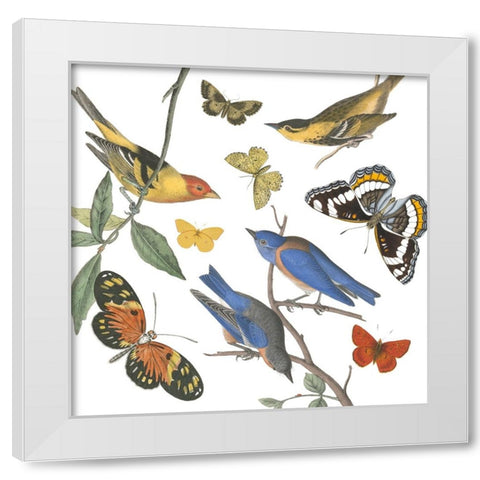 Natures Flight I No Ferns White Modern Wood Framed Art Print by Portfolio, Wild Apple