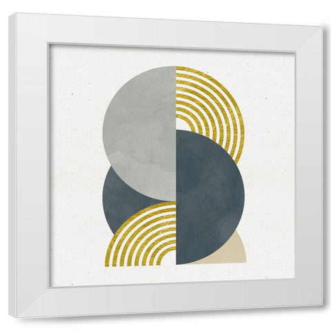 Deco Glam I Sq White Modern Wood Framed Art Print by Hershey, Moira