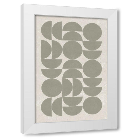 Make it Mod I v2 White Modern Wood Framed Art Print by Hershey, Moira