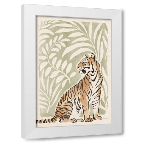 Jungle Cats II v2 White Modern Wood Framed Art Print by Penner, Janelle