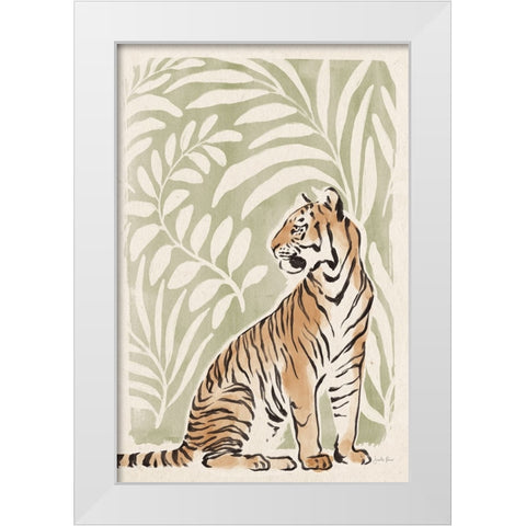 Jungle Cats II v2 White Modern Wood Framed Art Print by Penner, Janelle