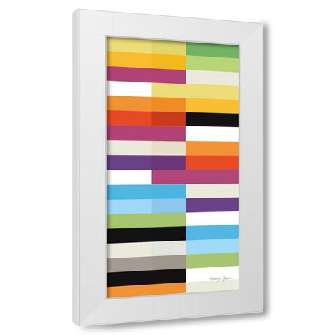 Party Time II Panel II White Modern Wood Framed Art Print by Green, Nancy