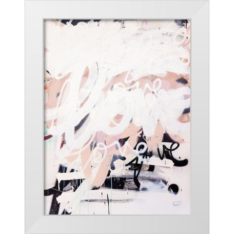 Love on Steroids White Modern Wood Framed Art Print by Youngstrom, Kent