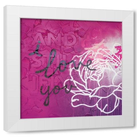 And Still I Fly Sq White Modern Wood Framed Art Print by Youngstrom, Kent