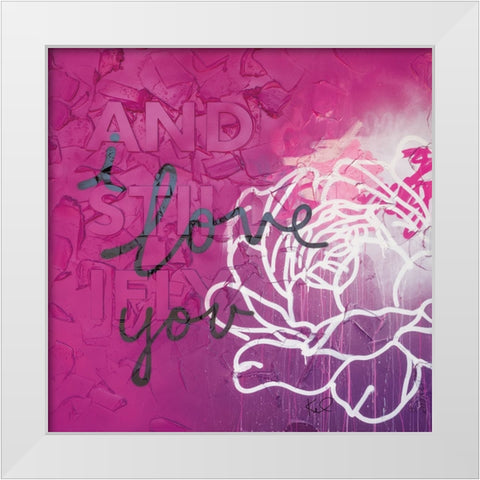 And Still I Fly Sq White Modern Wood Framed Art Print by Youngstrom, Kent