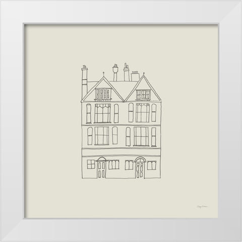 Buildings of London I Sq White Modern Wood Framed Art Print by Tillmon, Avery