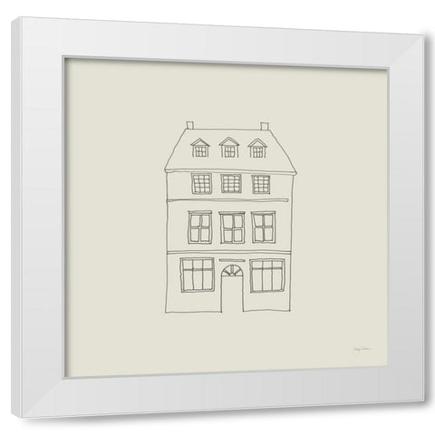 Buildings of London IV Sq White Modern Wood Framed Art Print by Tillmon, Avery