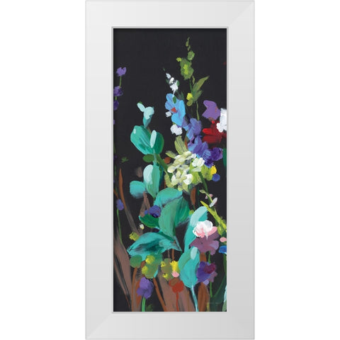 Brightness Flowering Panel I White Modern Wood Framed Art Print by Nai, Danhui