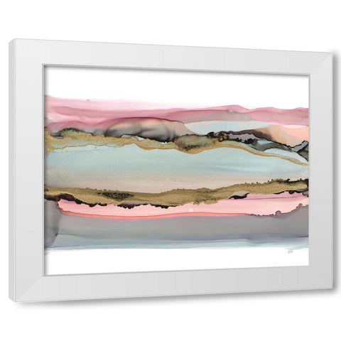 The Valley I White Modern Wood Framed Art Print by Paschke, Chris