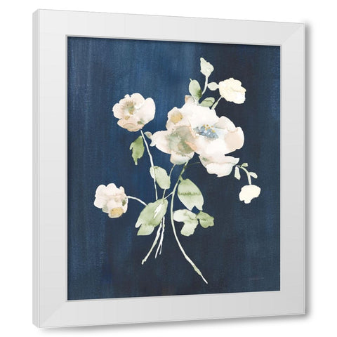 White Florals of Summer III White Modern Wood Framed Art Print by Nai, Danhui