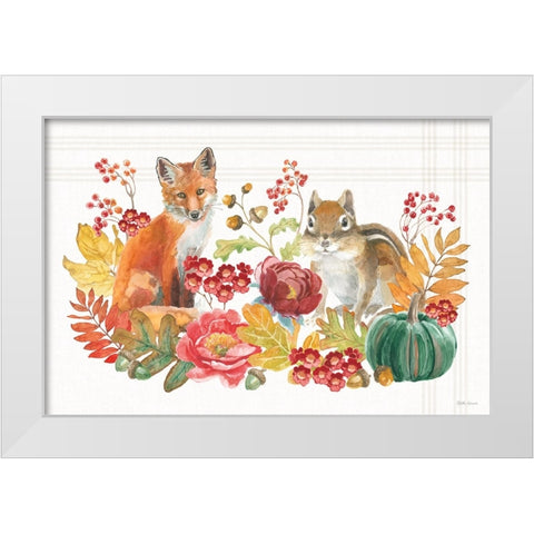 Wooded Harvest I White Modern Wood Framed Art Print by Grove, Beth