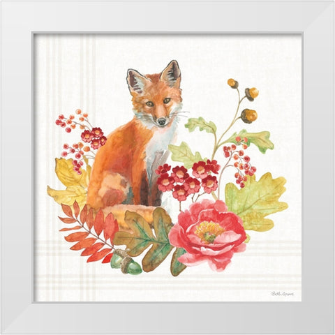 Wooded Harvest II White Modern Wood Framed Art Print by Grove, Beth