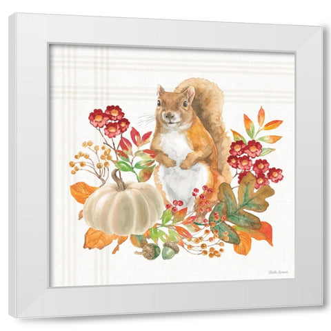 Wooded Harvest III White Modern Wood Framed Art Print by Grove, Beth