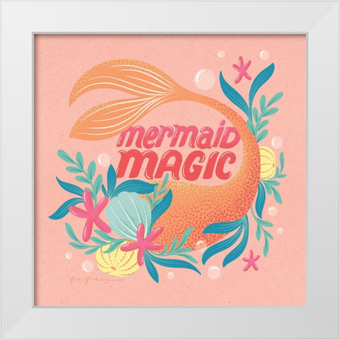 Under the Sea III White Modern Wood Framed Art Print by Graham, Gia