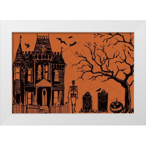 Haunted I White Modern Wood Framed Art Print by Tavoletti, Anne